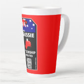 Tasse Latte Félicitations du Parti de la citoyenneté australie (Angle droit)