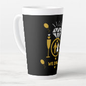 Tasse Latte Félicitations originales et drôles pour les fiança (Angle gauche)