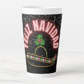 Tasse Latte Feliz Navidad Holiday Neon (Devant)