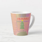 Tasse Latte "Feliz navidad" Paix et Bonne Année (Angle droit)