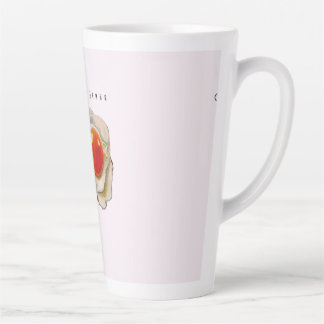 Tasse Latte Feminine Surrealism in Warm Tones