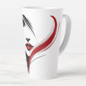 Tasse Latte Femme au murmure rouge (Angle droit)