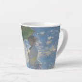 Tasse Latte Femme avec parasol - Madame Monet et son fils (Angle droit)