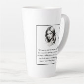 Tasse Latte Femme — Citation de batteur différente (Angle droit)