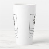 Tasse Latte Femme — Citation de batteur différente (Devant)