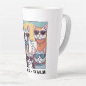 Tasse Latte Femme de chat sans enfant dames de chat sans enfan (Angle droit)
