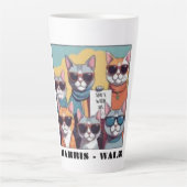 Tasse Latte Femme de chat sans enfant dames de chat sans enfan (Devant)