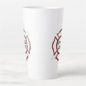 Tasse Latte Femme de feu (Devant)