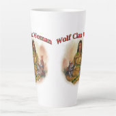 Tasse Latte Femme du clan du loup de Cherokee (Devant)