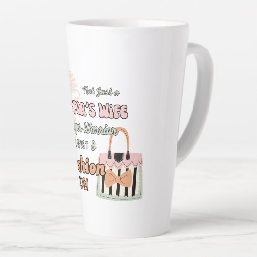 Tasse Latte ✝️ Femme du pasteur épouse apprécient Merci cadeau (Angle droit)