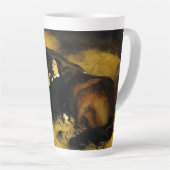 Tasse Latte Femme et Cheval (Angle droit)
