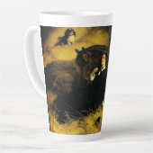 Tasse Latte Femme et Cheval (Angle gauche)