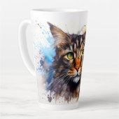 Tasse Latte Feral Maine Coon (Angle gauche)