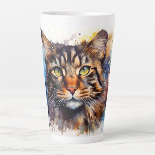 Tasse Latte Feral Maine Coon (Devant)