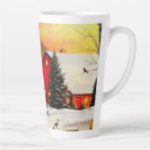 Tasse Latte Ferme d'hiver (Droite)