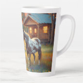 Tasse Latte Ferme Équestre (Droite)