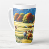 Tasse Latte Ferme Équestre (Angle gauche)