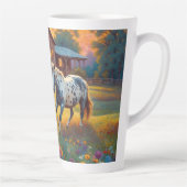 Tasse Latte Ferme Équestre (Droite)