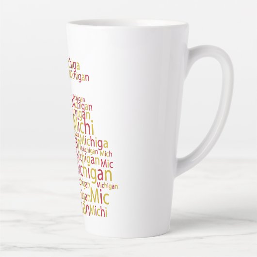 Tasse Latte Ferris State University Michigan Formé (Droite)