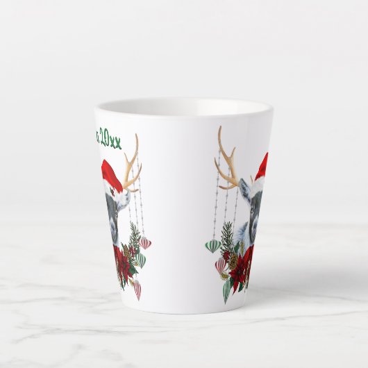 Tasse Latte Festif Noël Pygmée chèvre enfant (Devant)