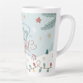 Tasse Latte Festif Winter Wonderland Holiday (Droite)