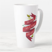 Tasse Latte Festivals Fêtes Fêtes de Noël (Angle droit)