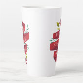 Tasse Latte Festivals Fêtes Fêtes de Noël (Devant)