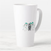 Tasse Latte festive hats, Christmas lights (Angle droit)