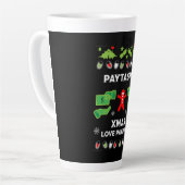 Tasse Latte Fête de la paye de Noël (Angle gauche)