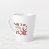 Tasse Latte Fête de l'Action de grâce (Angle gauche)