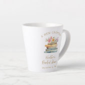 Tasse Latte Fête de Mariage de A New Chapter Books (Angle droit)