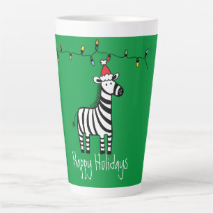 Tasse Latte Fête de Noël fantastique sur vert