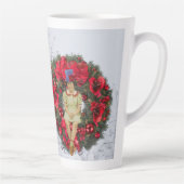 Tasse Latte Fête de Noël Vintage Whimsical (Droite)