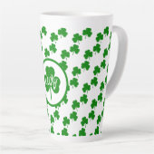 Tasse Latte Fête de Saint-Patricks (Angle droit)