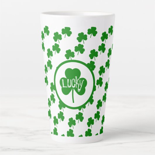 Tasse Latte Fête de Saint-Patricks (Devant)