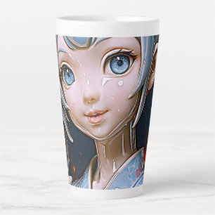 Tasse Latte Fête des Lanternes Porcelaine Waifu