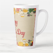 Tasse Latte Fête des mères 2024 avec Bright Floral (Droite)