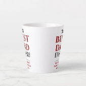 Tasse Latte Fête des pères du meilleur papa (Devant)