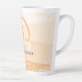 Tasse Latte Fête d'été moderne en rose (Droite)