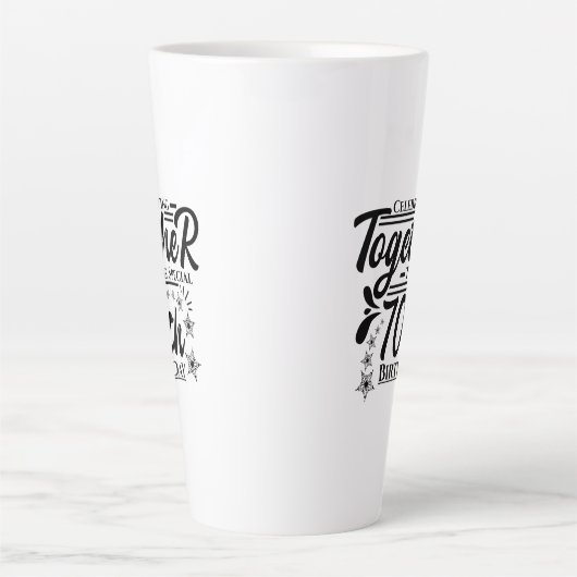 Tasse Latte fête le 70e anniversaire (Devant)