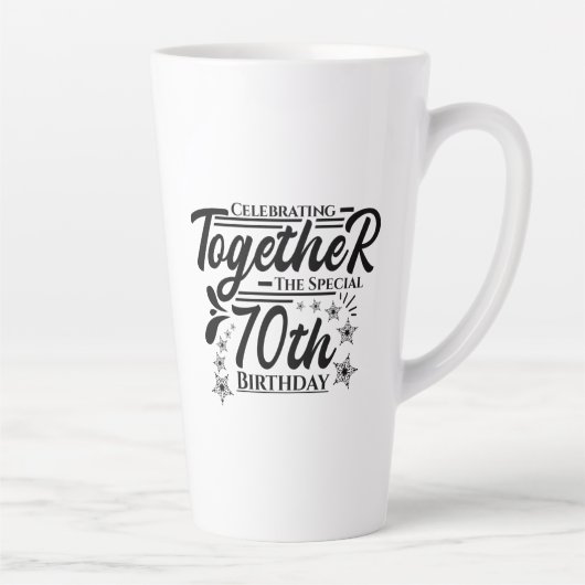 Tasse Latte fête le 70e anniversaire (Droite)