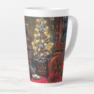 Tasse Latte fête vintage Noël