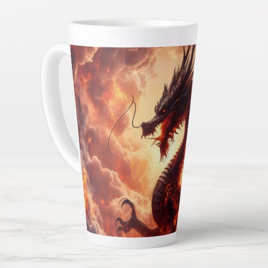 Tasse Latte Feu de dragon (Angle gauche)