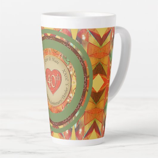 Tasse Latte Feu de latte (Angle droit)