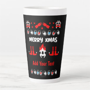 Tasse Latte Feu de pompier laide xmas