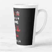 Tasse Latte Feu de pompier laide xmas (Droite)