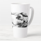 Tasse Latte Feu de Terrier avec des boules de neige baisées (Angle droit)