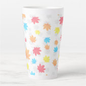 Tasse Latte Feuille coloré (Devant)