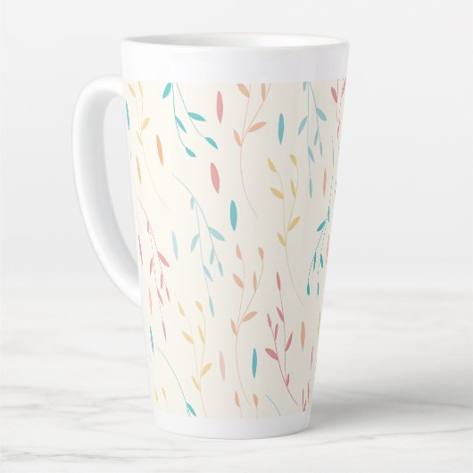Tasse Latte feuille d'arbre (Angle gauche)