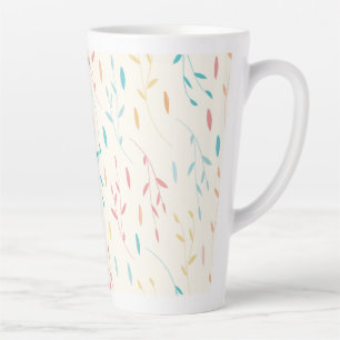 Tasse Latte feuille d'arbre